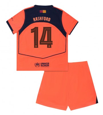 Barcelona Marcus Rashford #14 Replik 3rd trikot Kinder 2025-26 Kurzarm (+ Kurze Hosen)